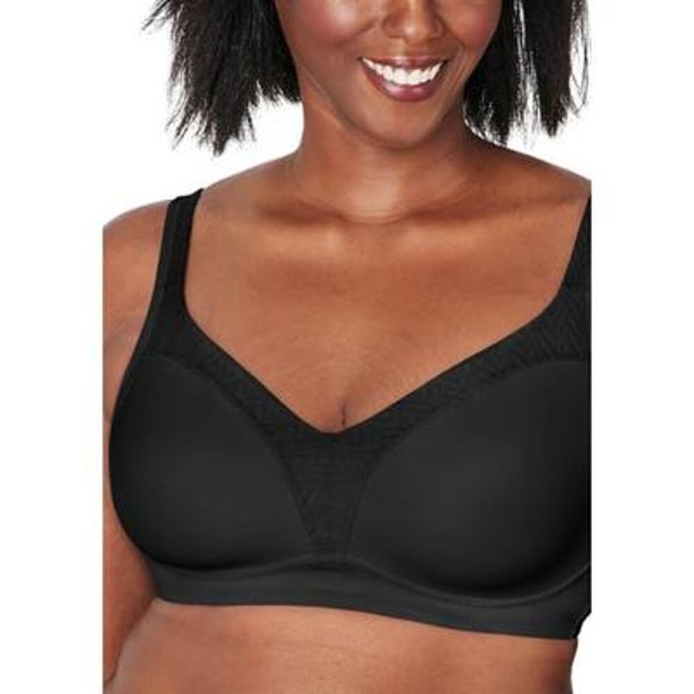 Playtex Women's 18 Hour Bounce Control Wirefree Bra 4699 42C Black NWT